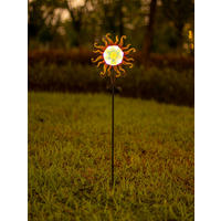LED-SOLAR-GARTENSTECKER - mit Dämmerungssensor und Solarpanel für stilvolle Außenbeleuchtung, 1er-Set - Weiß, Kunststoff (3/23/90cm) - Northpoint