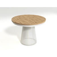 ESSTISCH TRAVIS Ausziehbar 100 - 180 / 100 x 76,6 cm - Weiß/Eiche Artisan, Holz (100/100/76.6cm) - MASSENO