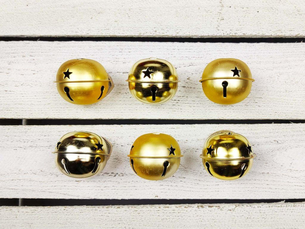 Laalu Weihnachtsornamente Gold 6x6x6 cm