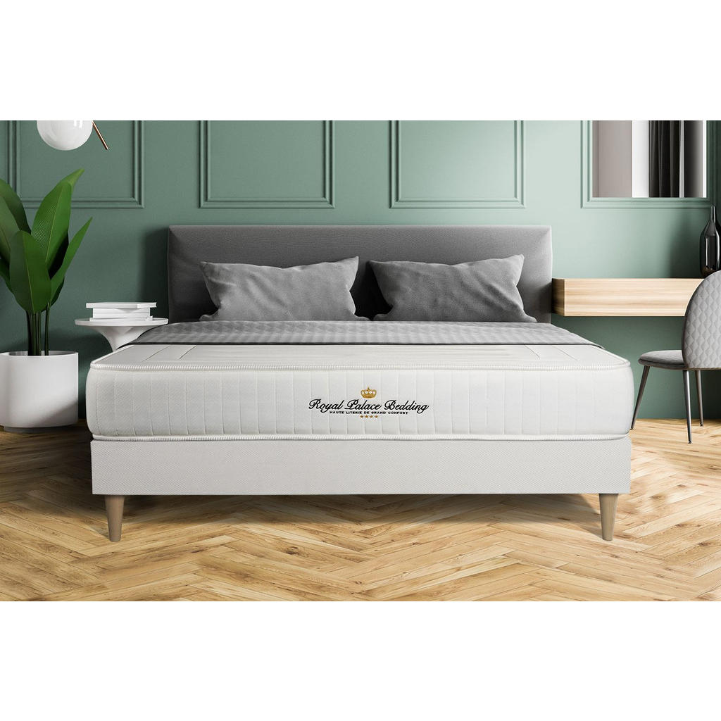 Thumbnail - Royal Palace Bedding Bett, Weiß, Holz, H3, 3-Zonen, Höhe ca. 22 cm, 150x200 cm, Oeko-Tex® Standard 100, Schlafzimmer, Be...