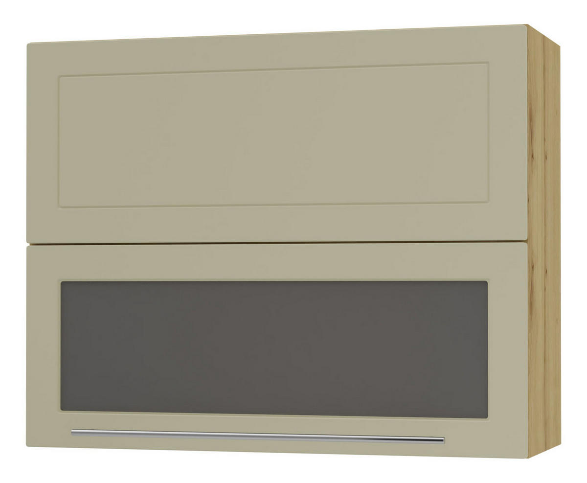KÜCHENHÄNGESCHRANK Kvantum W8BS/90 Vanille Matt / Eiche Artisan Matt 90 / 32,5 / 72cm - Creme/Eiche Artisan, Holz/Holzwerkstoff (90/72/32.5cm) - Feldmann-Wohnen