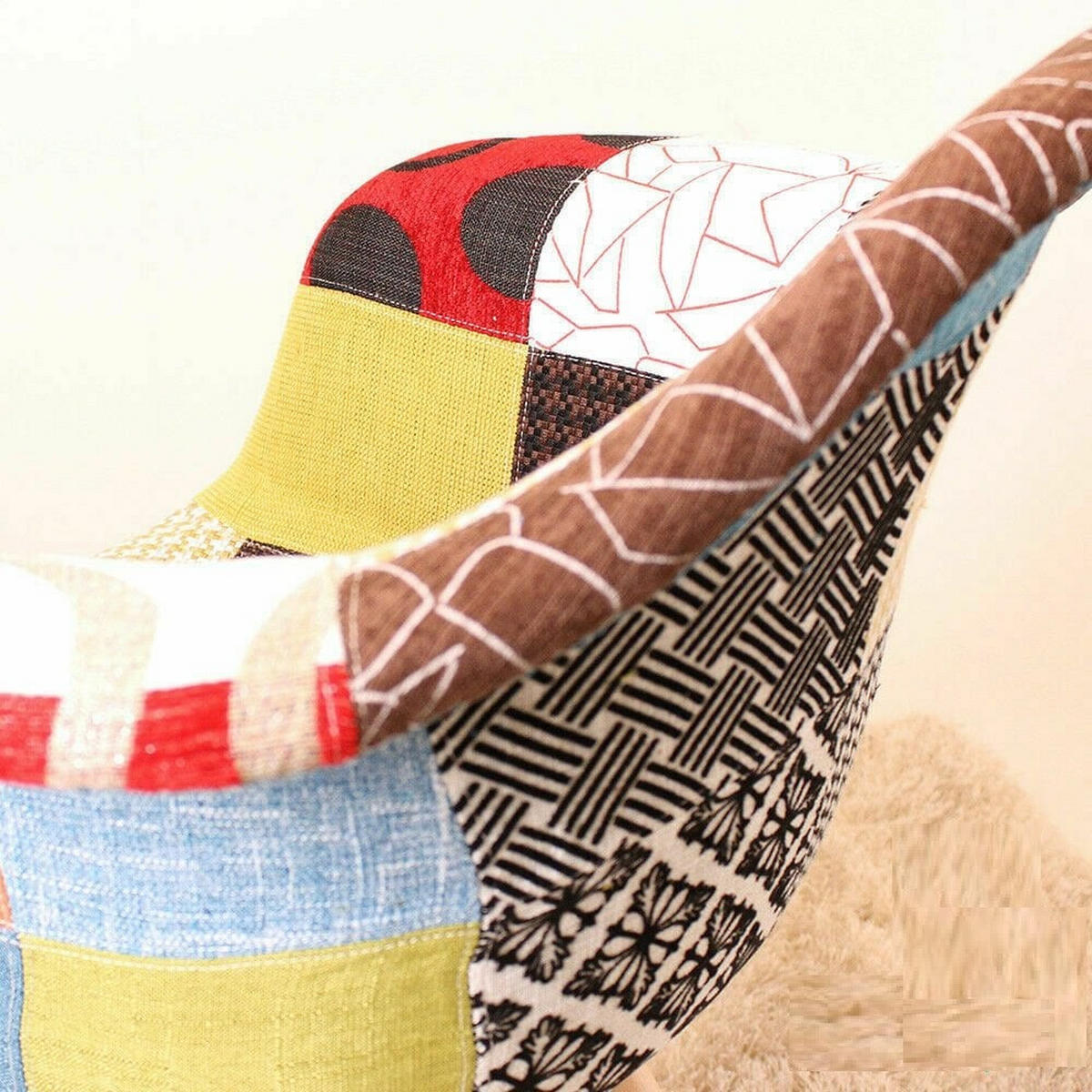 ARMLEHNSTUHL Stoff Mehrfarbig - Multicolor, Holz (63/83/50cm) - Life Interiors