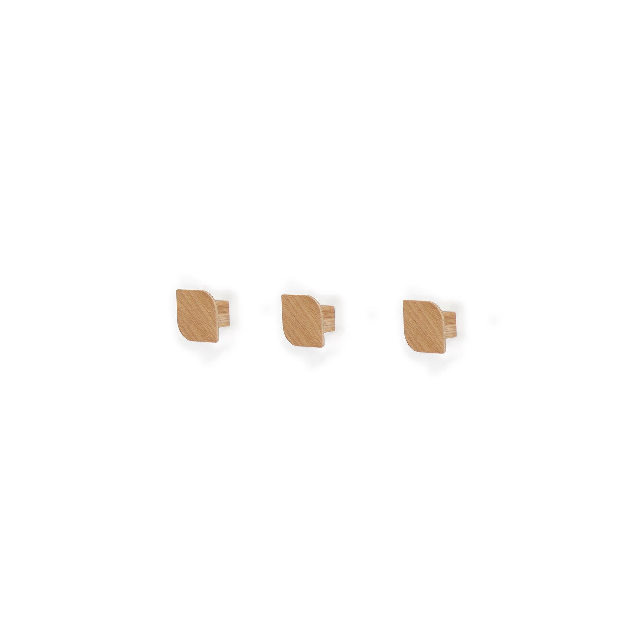 HAKEN Cielo 3er-Set - Eichefarben, Holz (5/5/3.4cm) - Woodendot