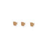 HAKEN Cielo 3er-Set - Eichefarben, Holz (5/5/3.4cm) - Woodendot