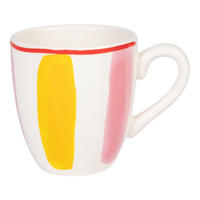 MINI-BECHER Streifen PY in Rosa - 200 ml - Pink, Keramik (0.2L) - Blond Amsterdam