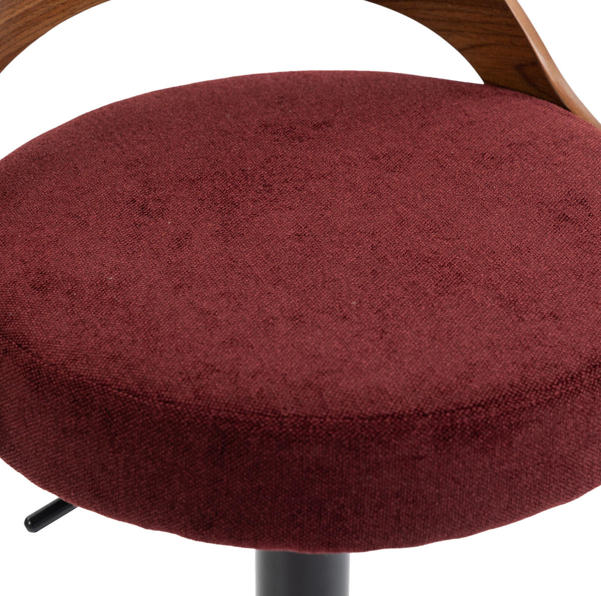 BARHOCKER drehbar höhenverstellbar 62-83 cm Wine Red 2er-Set - Rot, Metall (42/77/42.5cm) - Meubliv