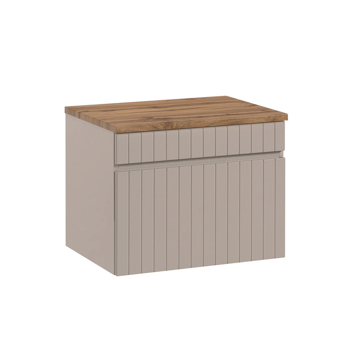 WASCHTISCHUNTERSCHRANK 60.4cm Zelie Kaschmir - Beige, Holzwerkstoff (60.4/48/46cm) - Petits-meubles
