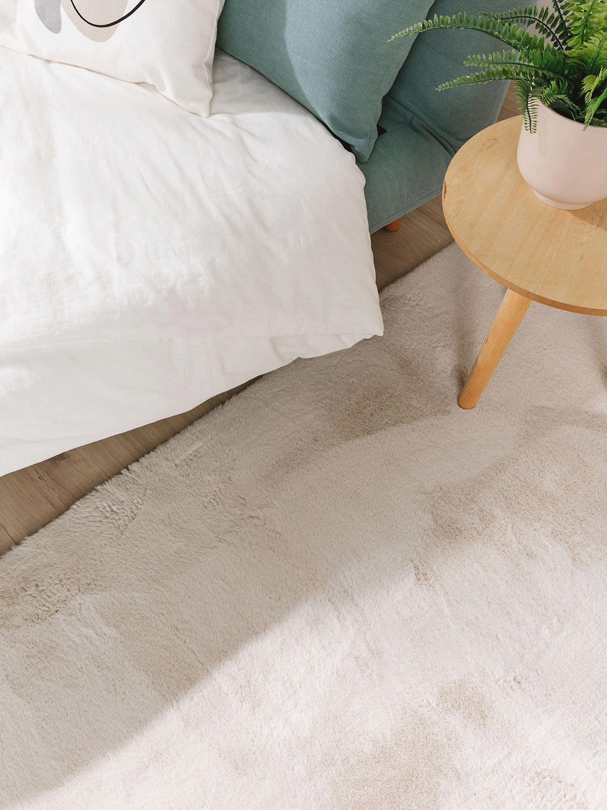 KUNSTFELLTEPPICH Furry Beige 70x200 cm - Beige, Kunststoff (70/200cm) - benuta