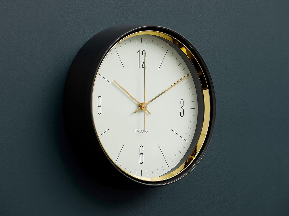 WANDUHR Design Weiß 33/33 cm - Weiß, Glas (1.24/32.7/5cm) - ONZENO