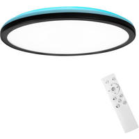 LED-DECKENLEUCHTE Krython 30/30/2.7 cm - Schwarz, Metall (30/30/2.7cm) - ZMH
