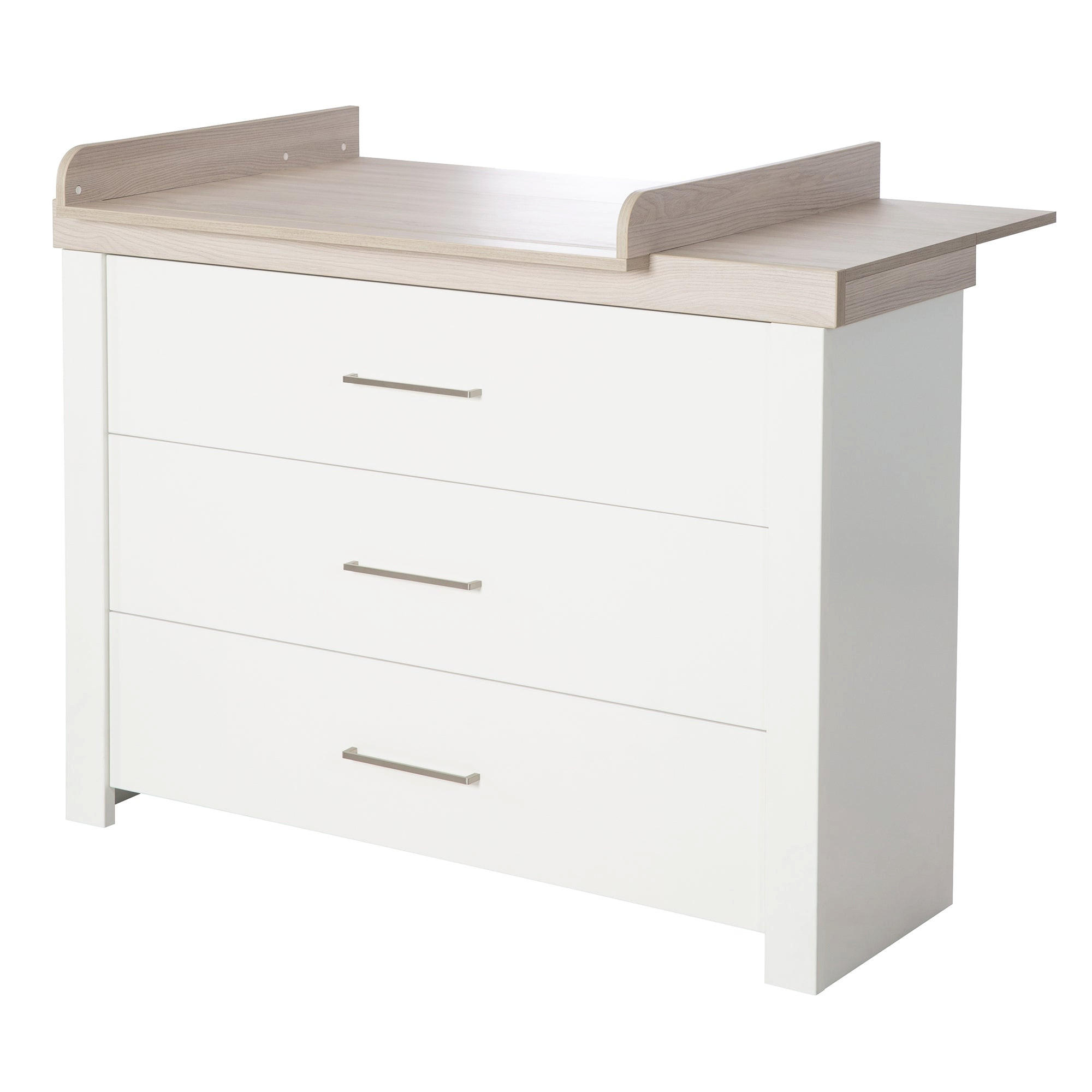 WICKELKOMMODE Lucy - Weiß, Holzwerkstoff/Metall (120/98/75cm) - Roba