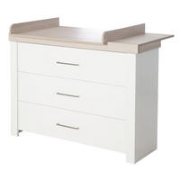 WICKELKOMMODE Lucy - Weiß, Holzwerkstoff/Metall (120/98/75cm) - Roba