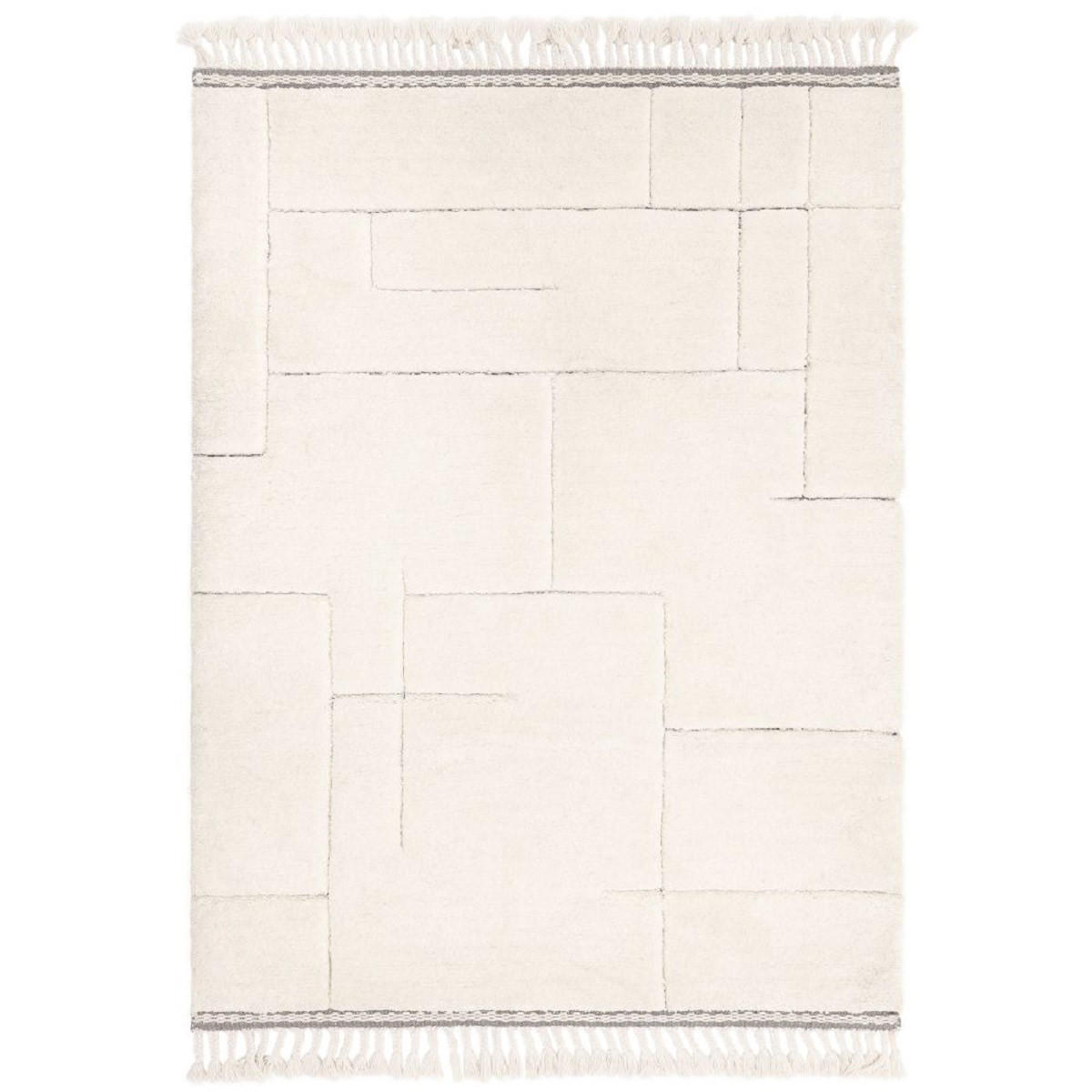 TEPPICH für Wohn- und Schlafzimmer SAFI Weiß 200 x 290 cm - Weiß, Textil (200/290cm) - Novatrend