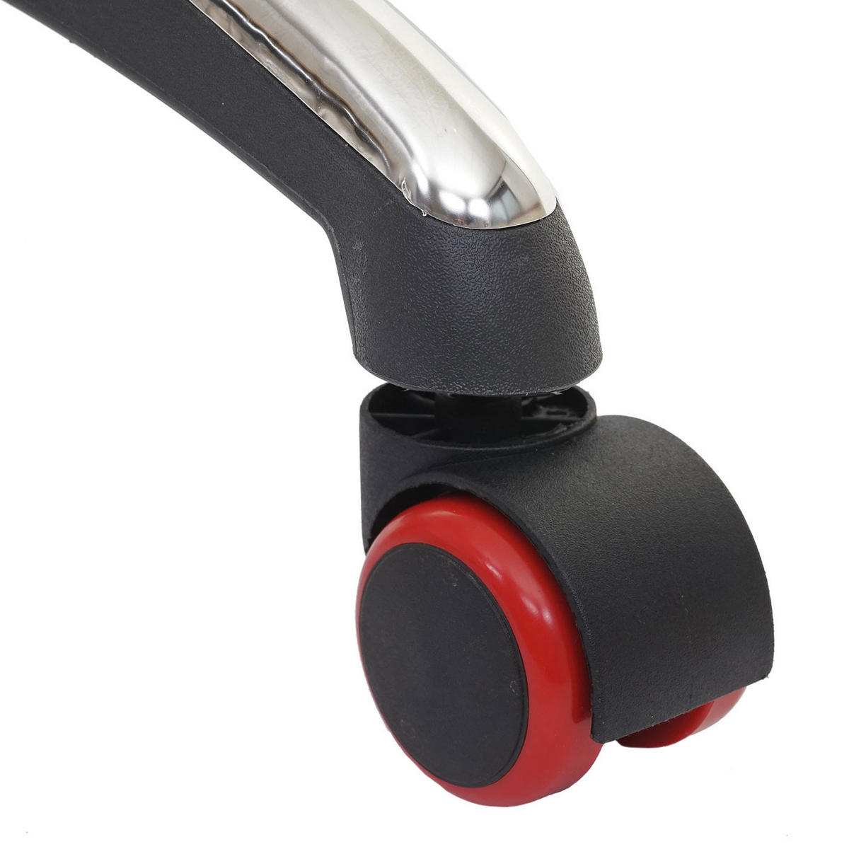 HARTBODENROLLEN 5ER SET Schwarz, Rot 5er-Set - Rot/Schwarz, Metall (1/1/1cm) - MCW