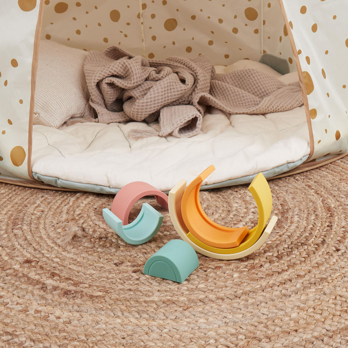 REGENBOGEN-SPIELZEUG Silikon Tropical Vi - Multicolor, Kunststoff (50/140cm) - Bieco Spielwaren