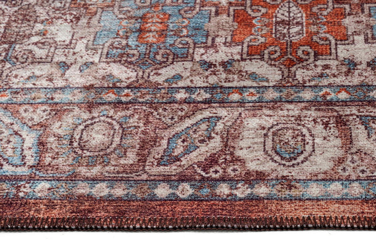 TEPPICH DUBAI rot vintage 90/150 cm - Rot, Textil (90/150cm) - Tapiso