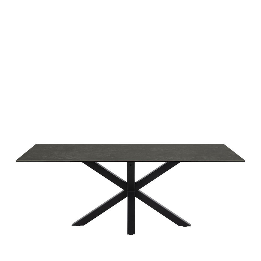 ESSTISCH - Keramik - Schwarz - Schwarz, Keramik (200/100/76cm) - Drawer