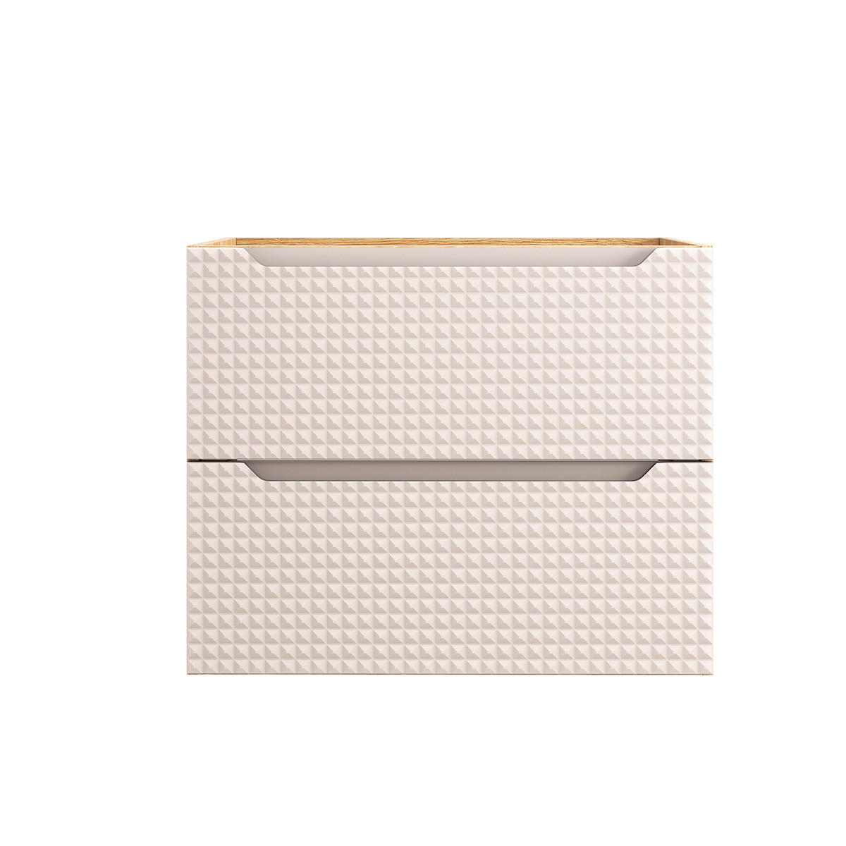 SKŘÍŇKA POD UMYVADLO 70cm Mallory Béžová a dřevo - hnědá, kompozitní dřevo (70/57/46cm) - Petits-meubles