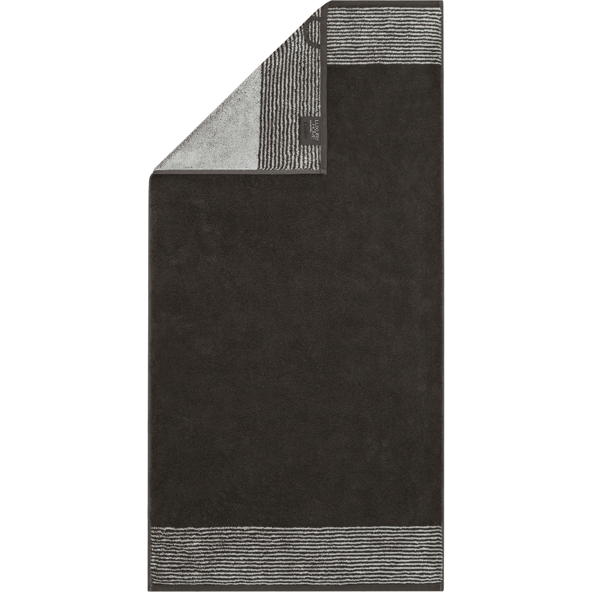 HANDTUCH Frottee in Grau 50 x 100 cm - Anthrazit, Naturmaterialien (100/50cm) - Cawoe