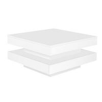 COUCHTISCH Weiß 70/70/36 cm - Weiß, Holzwerkstoff (70/70/36cm) - PANGIVO
