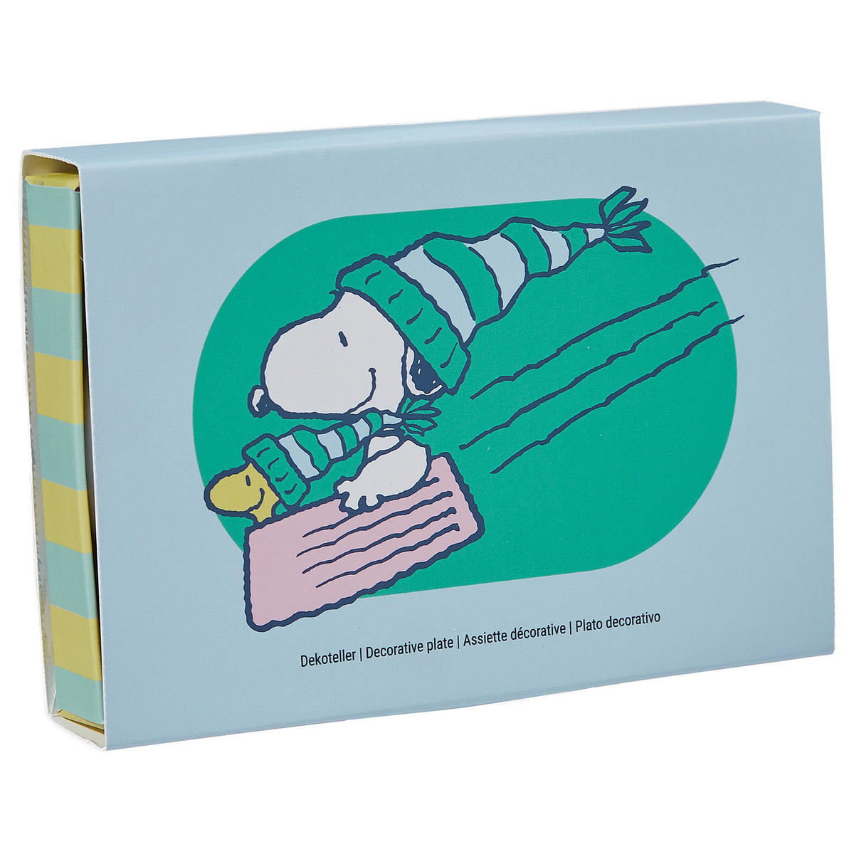 DEKOTELLER Peanuts Snoopy mit Mütze - Weiß, Keramik (2cm) - Butlers