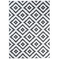 TEPPICH LUXURY Weiß Marokkanisch Karo 140/200 cm - Weiß, Textil (140/200cm) - Tapiso
