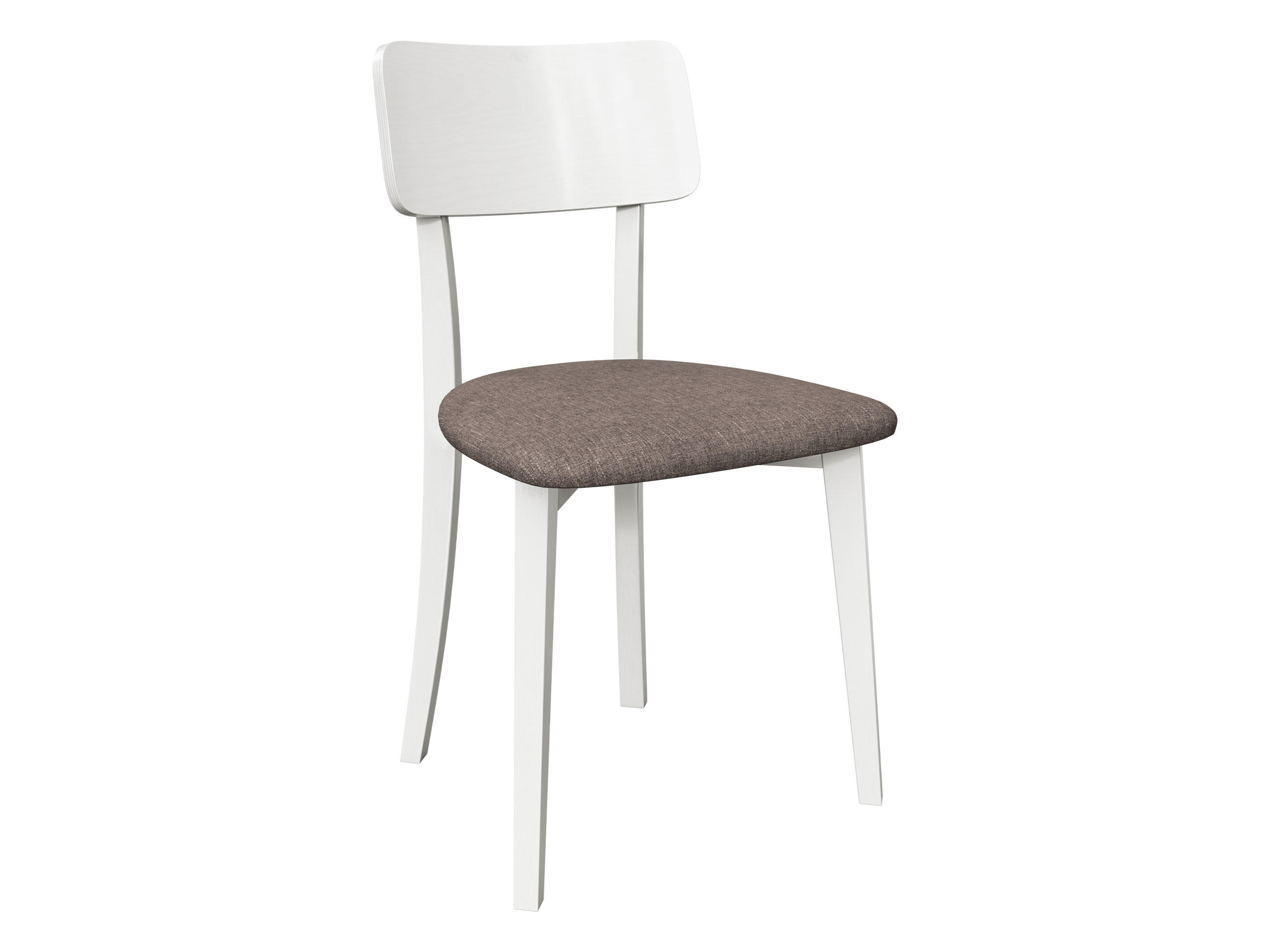 ESSZIMMERSTUHL Hugo VI - Hellbraun/Weiß, Holz/Textil (47/86/48cm) - MIRJAN24