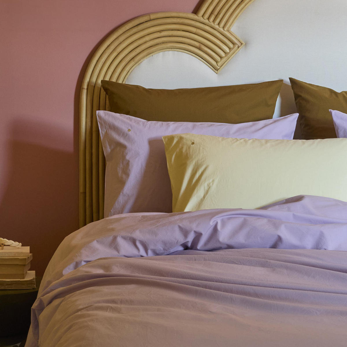 KISSENBEZUG Céleste flieder 50 x 70 cm - Flieder, Textil (70/50cm)