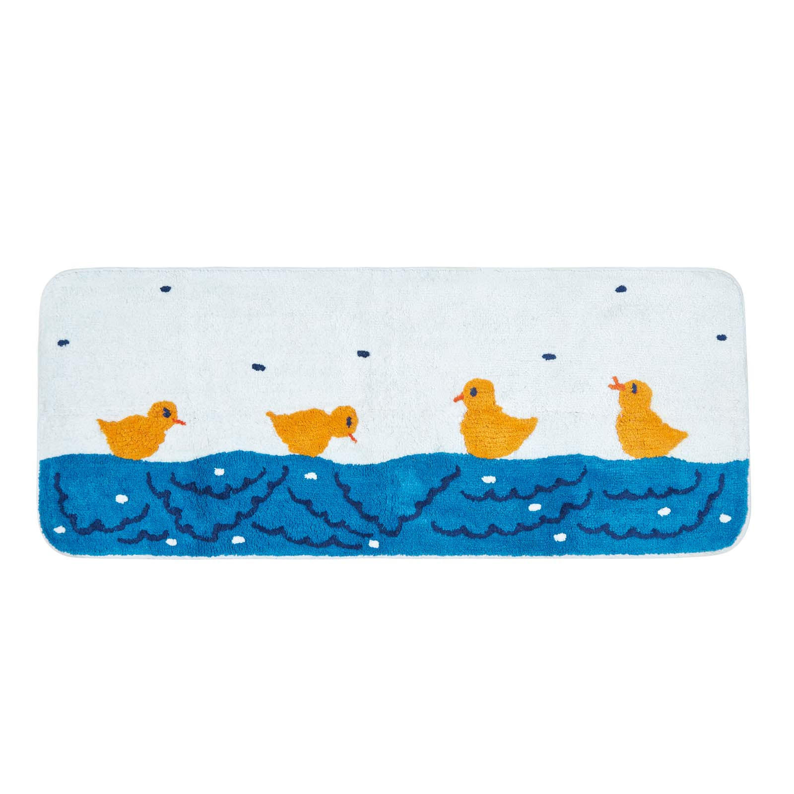 BADLÄUFER Ententeich 50/125 cm, Baumwolle - Multicolor, Textil (50/125cm) - Homescapes