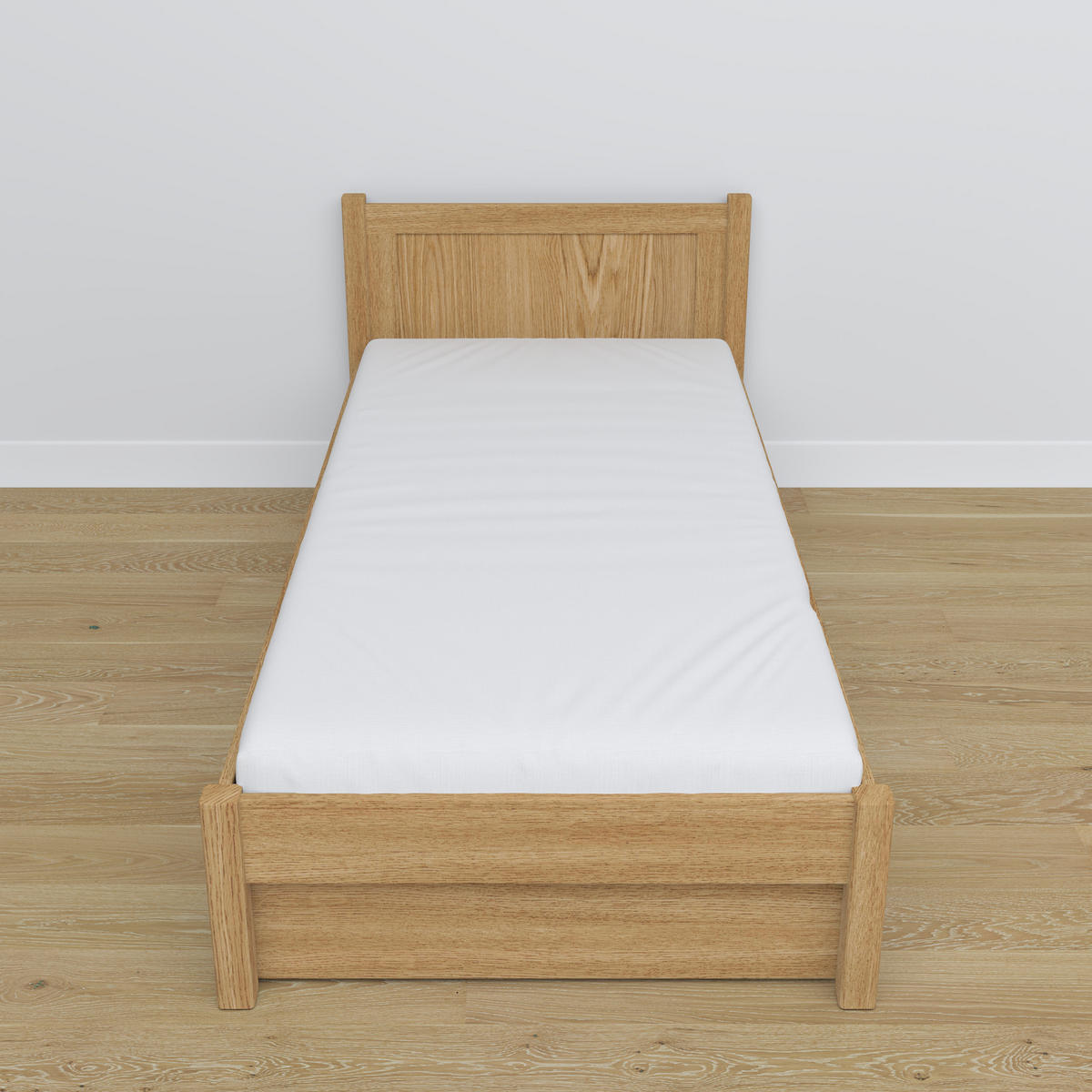 BETT mit Schublade N02 Eiche Natur 80/200 - Eiche Artisan, Naturmaterialien/Holz (80/200cm) - N-Wood