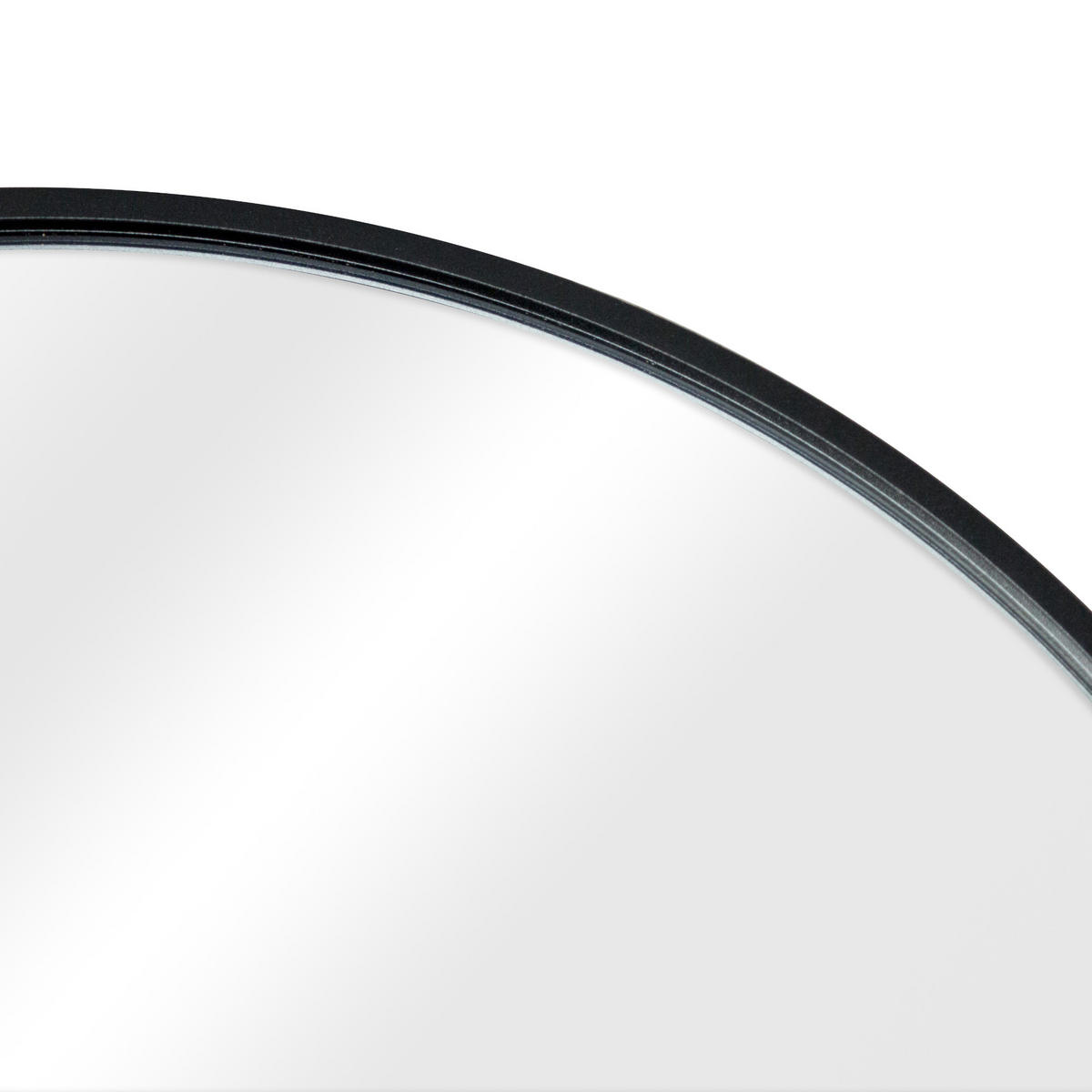 STANDSPIEGEL Bugnara - Schwarz, Glas/Metall (38.4/160/158.4cm) - [en.casa]