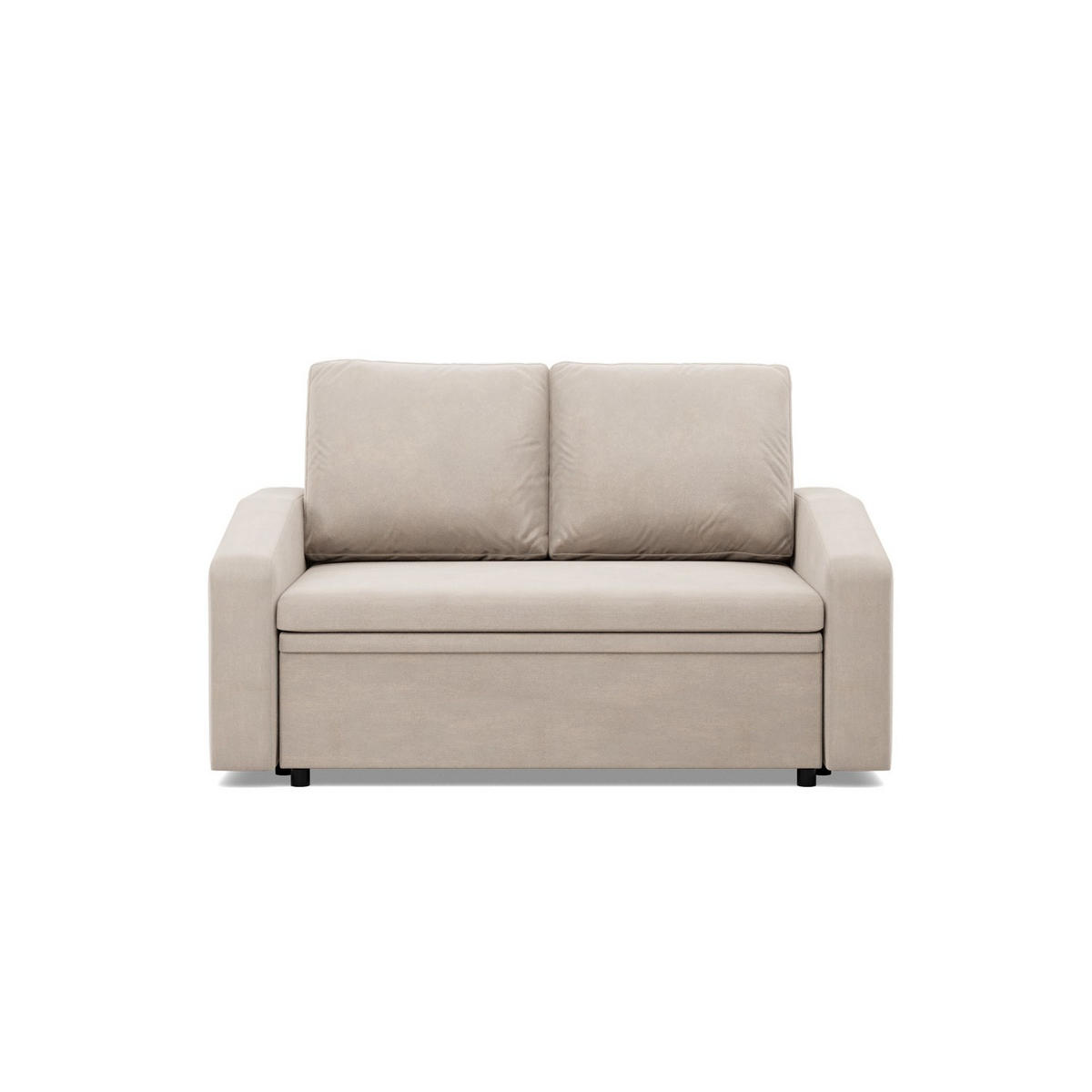 SOFA 2-SITZER MIT SCHLAFFUNKTION NEO, Beige - Beige, Textil (148/90/87cm)
