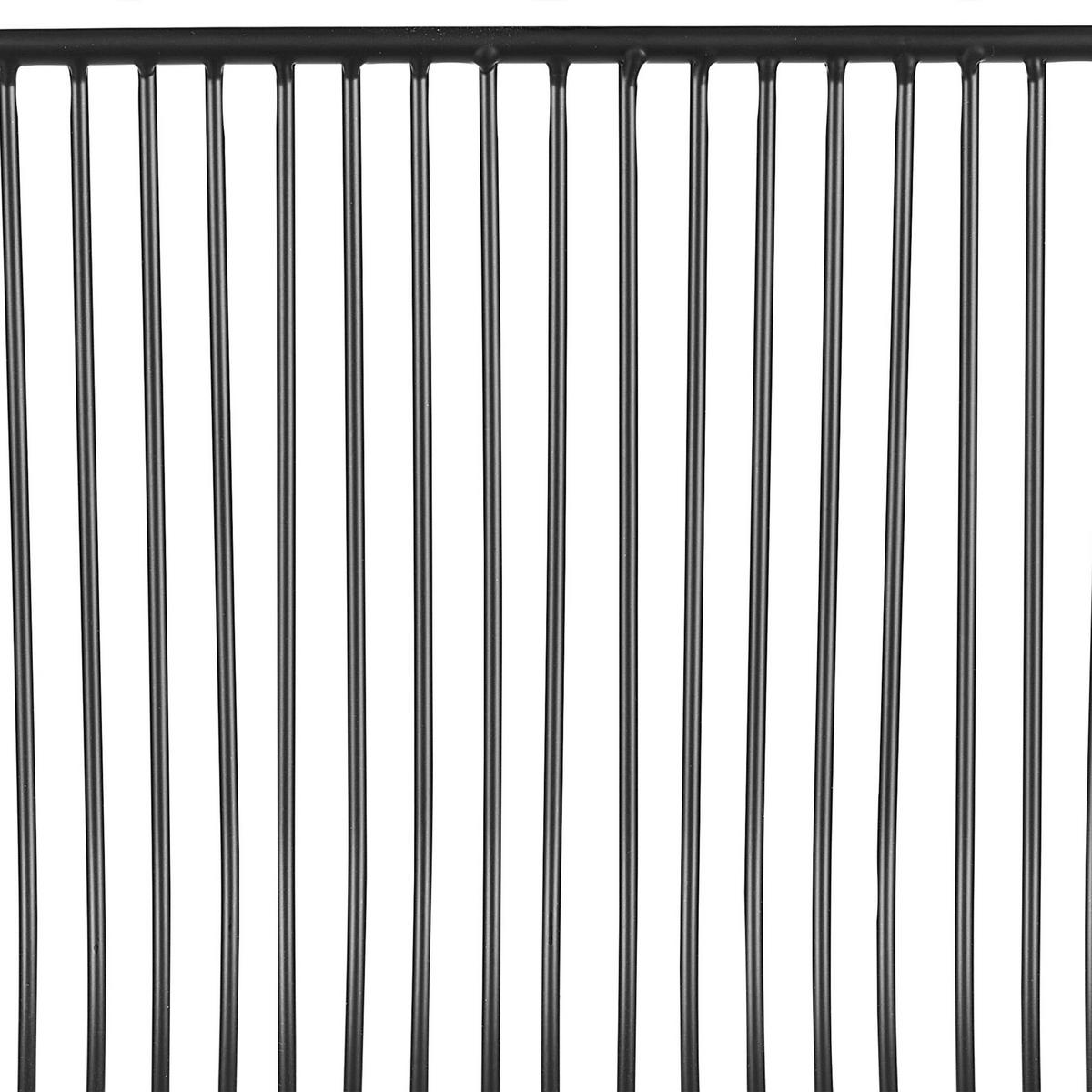 BARSTUHL 2er-Set Metall Schwarz Fredonia - Schwarz, Textil/Metall (50/97/49cm) - Beliani