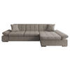 ECKSOFA Malwi, Seite: Rechts - Hellbraun, Holz/Textil (278/161cm) - MIRJAN24