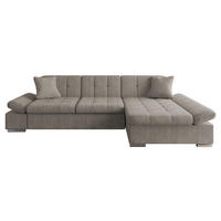 ECKSOFA Malwi, Seite: Rechts - Hellbraun, Holz/Textil (278/161cm) - MIRJAN24