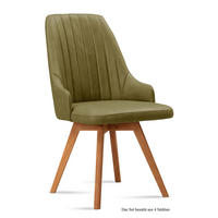 ESSZIMMERSTUHL (4er-Set) Domka 52x91x60 Eiche geölt/Olivgrün - Eichefarben/Olivgrün, Kunststoff (60/91/52cm) - 58aufmkessel