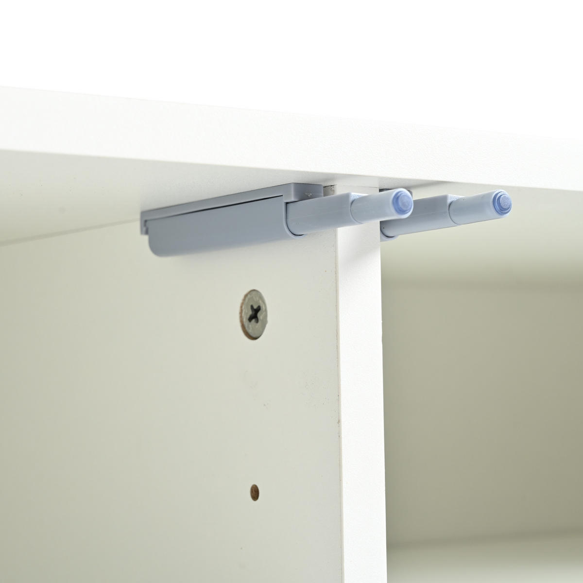 TV-LOWBOARD 190/38/48 cm Weiß aus MDF und Holzwerkstoff mit 4 Türen - Weiß, Holzwerkstoff (190/48/38cm) - OKWISH