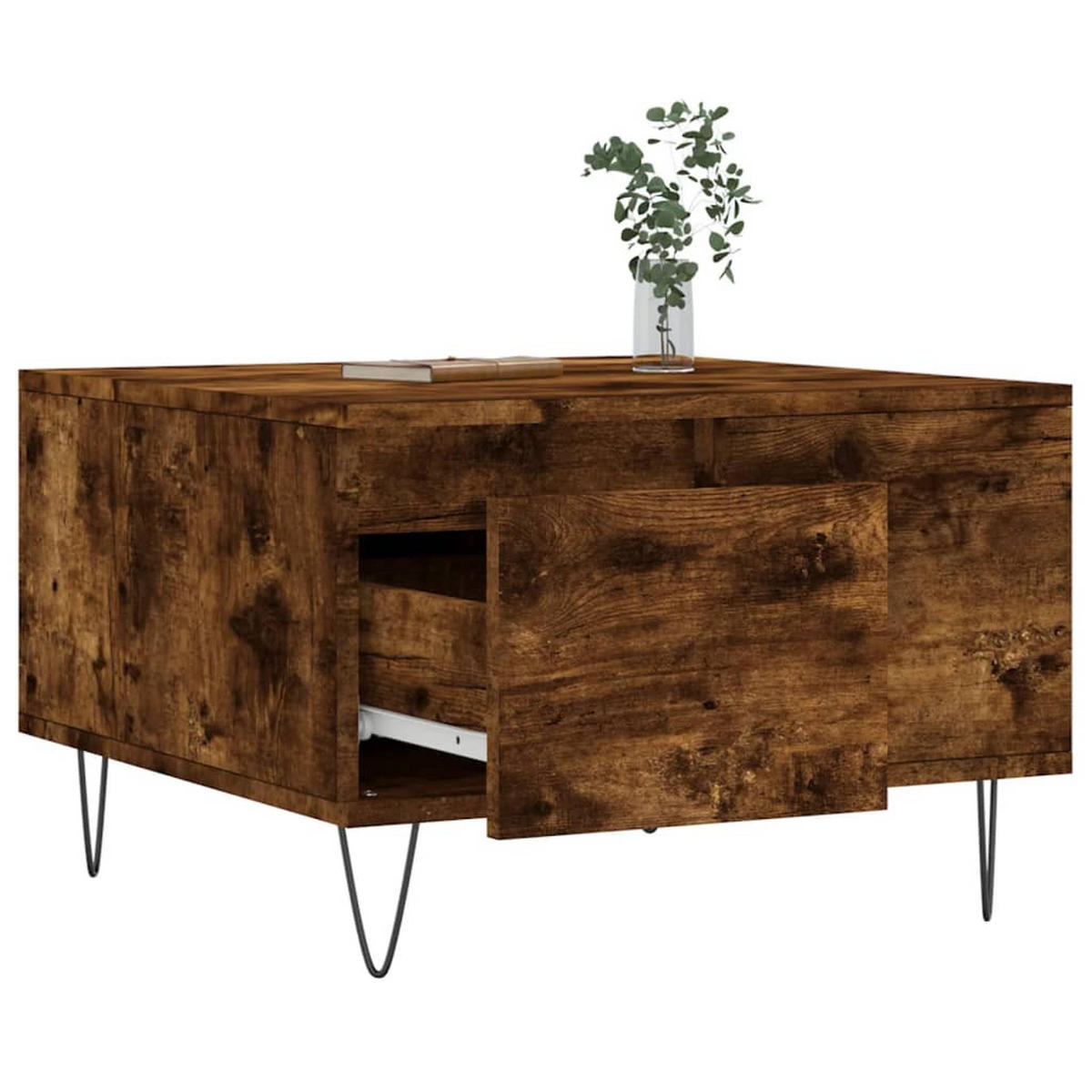 COUCHTISCH Räuchereiche 55x55x36,5 cm Holzwerkstoff - Braun, Holzwerkstoff (55/55/36.5cm) - furnicato