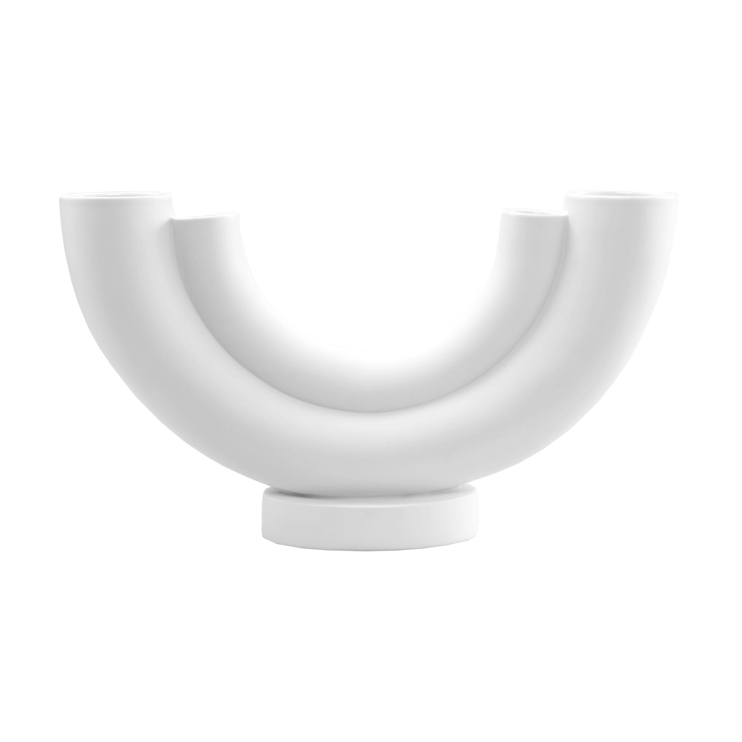 VASE Studio 8 - Georgina, Biskuit-Porzellan, Weiß, 30 cm - Weiß, Keramik (30cm) - Goebel