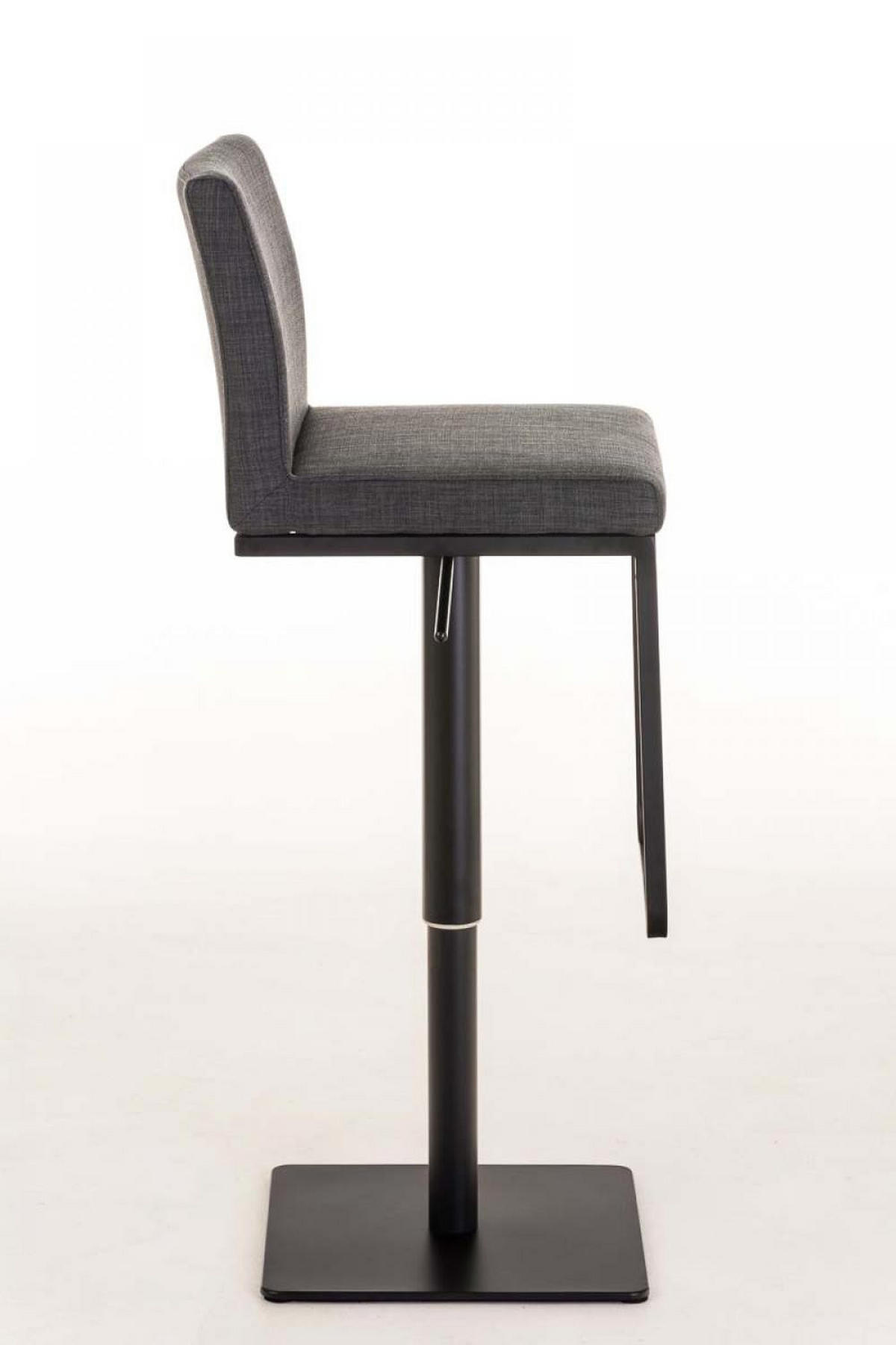 BARHOCKER Stoff Dunkelgrau - Dunkelgrau/Schwarz, Textil/Metall (42/86/44cm) - CLP