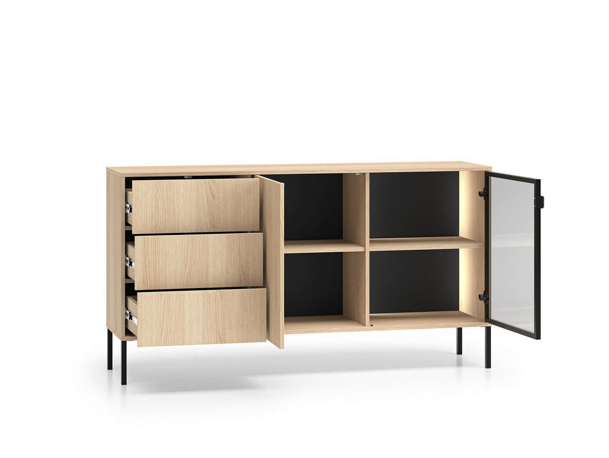 KOMMODE – 160 cm – Barnee – Kaschmir - Kaschmir, Holzwerkstoff (160/86/40cm) - hi-markt