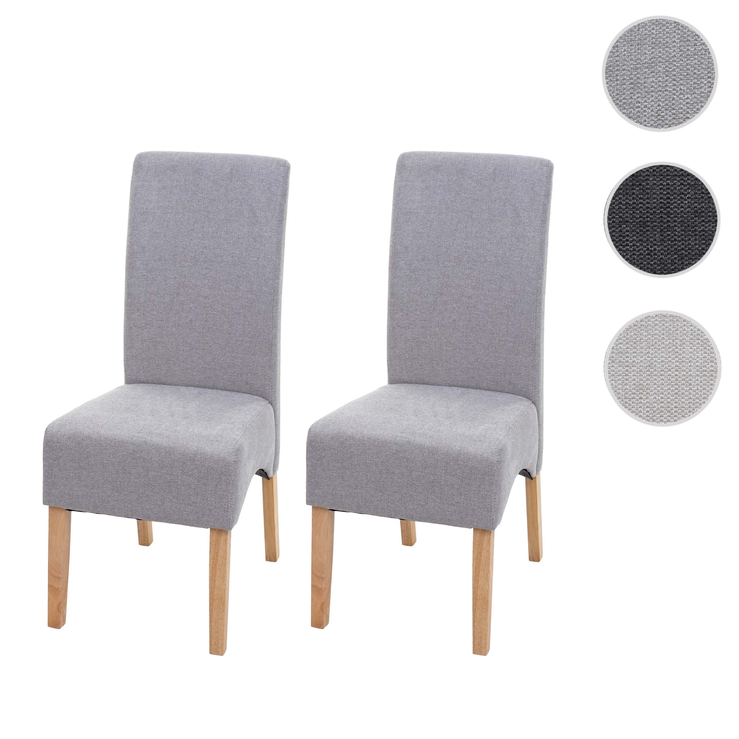 ESSZIMMERSTUHL Hellgrau 2er-Set - Hellgrau, Textil (44/100/56cm) - MCW