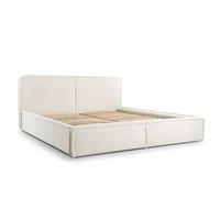 POLSTERBETT - Bett 04 - 180x200 - Creme (Poso 100) - Creme, Holz/Textil (180/200cm) - Möblo