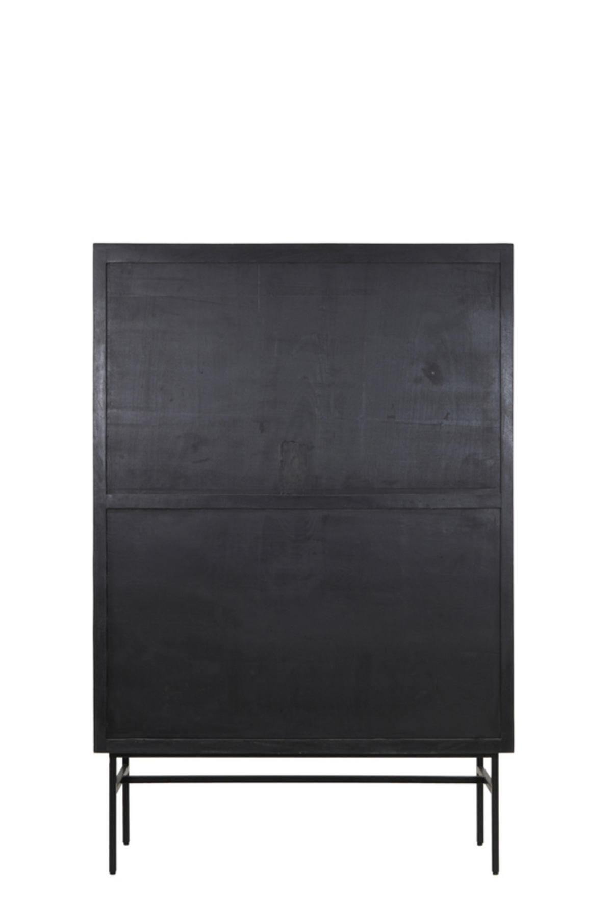 SCHRANK Abage Schwarz 120/40/180 cm - Schwarz, Holz (40/180/120cm) - Light & Living