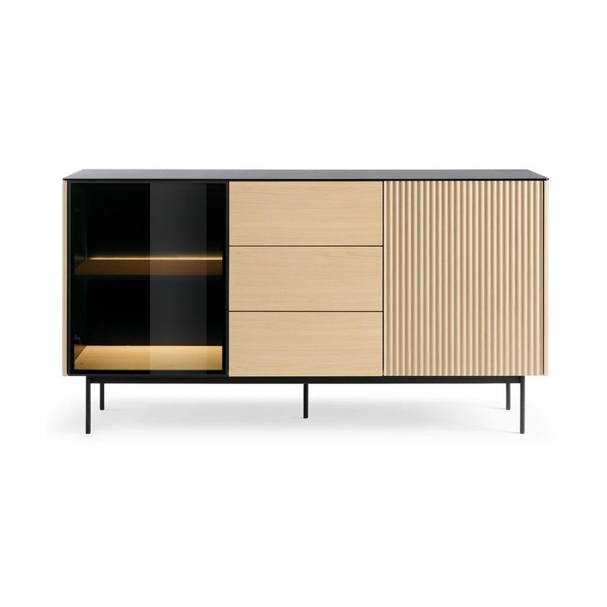 KOMMODE – KSZ157 – 157 cm – Orta – Eiche - Eiche Artisan, Holzwerkstoff (157/84/39cm) - hi-markt