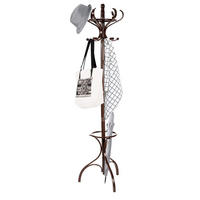 GARDEROBENSTÄNDER Holz braun - Braun, Holz (47.5/182/47.5cm) - COSTWAY