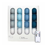 LICHTERKETTE LED Boxen - La Vague - Blau - Blau, Textil (165cm) - La case du cousin paul