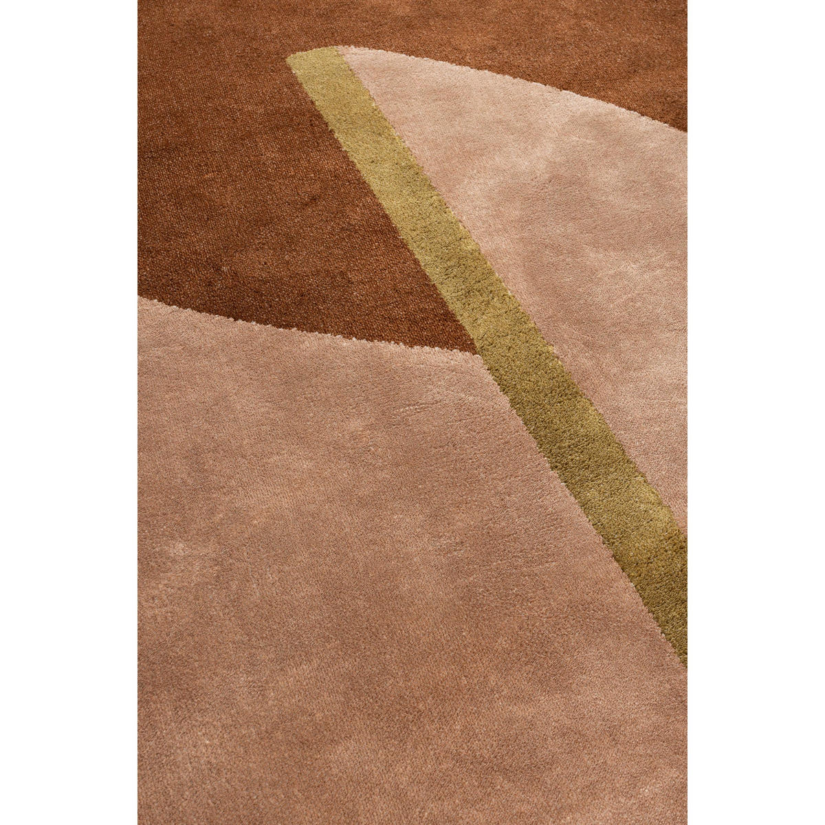 TEPPICH Phila 160x257 cm Terra - Braun, Kunststoff (257/160cm) - Zuiver