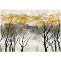 FOTOTAPETE Bäume Wald Beige 300x210 cm - Multicolor, Papier (300/210cm) - Wallarena