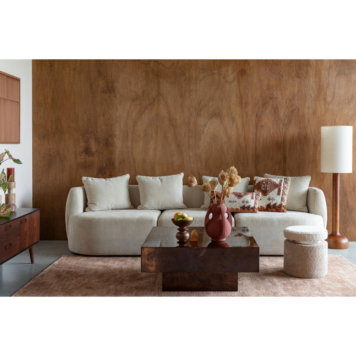 COUCHTISCH Quinn 90x90 cm Walnussfarbe - Braun, Holz (90/90/40cm) - Dutchbone